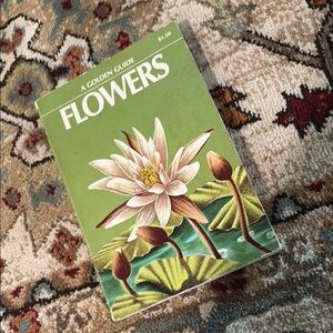 Green and White Floral Guide Book
